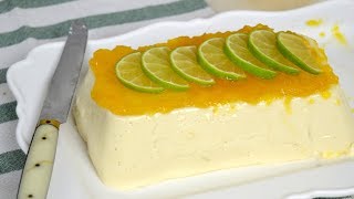 Flan de leche condensada y limón ¡Sin horno Super fácil y rápido [upl. by Selie]