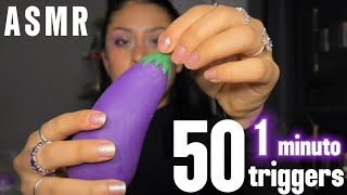 ASMR 1 minuto 50 TRIGGERS ✨ ¿realmente lo son 🤨 [upl. by Kho]