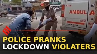 Tamil Nadu Police Plays Prank on Lockdown Violaters  Police Corona Prank [upl. by Nue265]