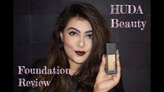 HUDA Beauty FAUX Filter Foundation REVIEW  FIRST IMPRESSIONS [upl. by Kettie]