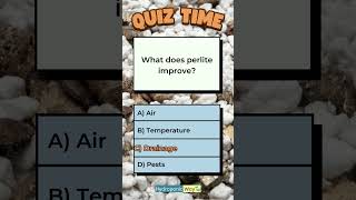 What Does Perlite Improve hydroponicway hydroponics shorts quiz quiztime perlite growing [upl. by Tol]