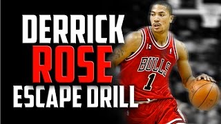 Derrick Rose Escape Drill Basketball Dribbling Drills [upl. by Nagaek]