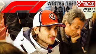 Antonio Giovinazzi Interview after his first day of test  F1 Test Day 2 Barcelona [upl. by Noroj932]