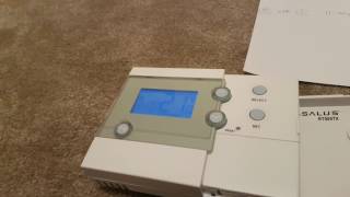 How To program Salus RF RT500 or RT505TX Programmable Room Thermostat [upl. by Garlaand43]