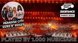 Paradise City Guns N Roses played by 1000 musicians  Paris 2022 [upl. by Gordie]