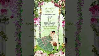 Wedding invitation  Wedding  Invitation  Wed me Good  Indian Wedding  Save The Date [upl. by Imefulo]