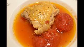 Hauts de cuisse poulet tomates recette cookeo [upl. by Arolf]