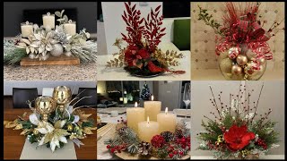 60 Latest diy Christmas Table centerpieces Christmas table decorations items [upl. by Dwaine137]