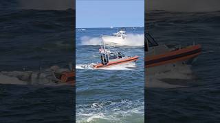 Mighty 4 Engine Mercury Boat amp The Coastguard Pass In The Manasquan Inlet [upl. by Hall24]