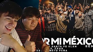 PADRE REACCIONA a Por Mi Mexico Remix 🇲🇽  Lefty SM Santa Fe Klan Dharius CKan MC Davo amp Neto [upl. by Mlehliw]