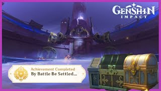 By Battle Be Settled  Hidden Achievement  v50 Guide  Genshin Impact [upl. by Rabkin569]