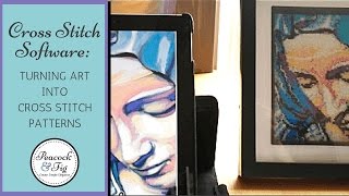 Turning artwork into cross stitch patterns using MacStitchWinStitch cross stitch software [upl. by Aneras]