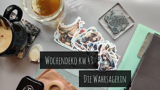 die Wahrsagerin  Wochendeko KW 43 im Filofax  dekoriat [upl. by Asilenna]