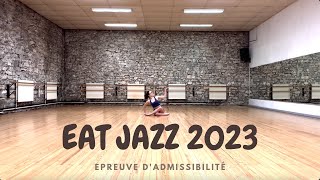 Epreuve dadmissibilité EAT 2O23 Jazz [upl. by Adleme]