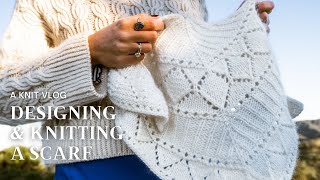 Designing and Knitting A Triangle Scarf for the First Time [upl. by Dunaville]