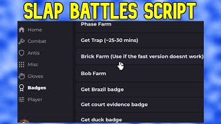 Slap Battles Script  Roblox Script  Not Patched  No Ban [upl. by Santoro]