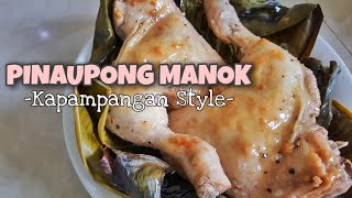 PINAUPONG MANOK KAPAMPANGAN RECIPE with SAWSAWAN  PALUKLUK MANUK  SIMPLENG PINAUPONG MANOK [upl. by Asle]