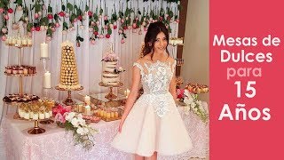 Mesa de dulces para quinceanera tonos morados [upl. by Epotimet]