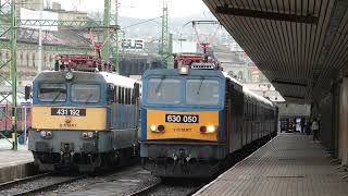 Trains at BudapestDéli station  Vonatok BudapestDéli pályaudvaron 4K 2023 [upl. by Hadeehuat]