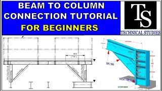 How to layout a beamconnection How to mark a large steel beam column in the correct method [upl. by Urbas562]