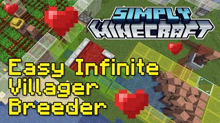 Easy Infinite Villager Breeder Tutorial  Simply Minecraft Java Edition 118119 [upl. by Randolph]