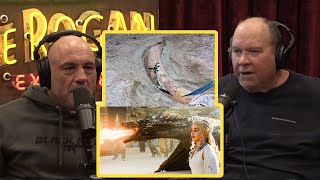 Joe Rogan Dragons might have been REAL says Forrest Galante finding blue feather in Mammoth tusk [upl. by Wolcott179]