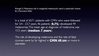 Melanoma in Congenital Melanocytic Nevi  Dr Giuseppe Argenziano [upl. by Ennahteb]