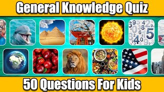 50 MindBending Questions to Challenge Your Kids  General Knowledge Quiz [upl. by Latsyrk]