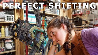 How to adjust your derailleur for perfect shifting indexing your derailleur  Syd Fixes Bikes [upl. by Macdonell]