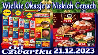 Lidl Nowa Gazetka Promocyjna od Czwartku 21122023 Najlepsze Okazje W Niskich Cenach [upl. by Alcot]