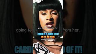 Cardi B is sick amp tired of the disrespect 🤬🤷🏽‍♂️💯 cardib hiphop rap [upl. by Nedrah]