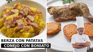 BERZA con PATATAS y CONEJO con BONIATO  Cocina Abierta de Karlos Arguiñano [upl. by Renrew]