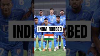 India Robbed in Qatar  India vs Qatar FIFA World Cup Qualifiers indianfootball [upl. by Sayles613]