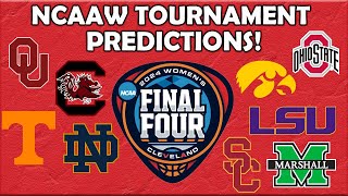 NCAA WOMENS MARCH MADNESS PREDICTIONS [upl. by Cliffes]