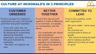 Culture at McDonalds in 3 Principles via Steve Easterbrook [upl. by Miah]