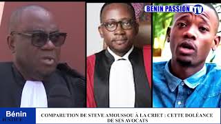 COMPARUTION DE STEVE AMOUSSOU À LA CRIET CETTE DOLÉANCE DE SES AVOCATS [upl. by Nirrol]