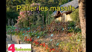 Pailler les massifs de vivaces  Les 4 Saisons du jardin bio [upl. by Merola730]