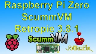 Raspberry Pi Zero ScummVM Retropie 381 [upl. by Glaab]