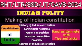 🎯 INDIAN polity forLTR 2024RHTLTRJTSSBSSDodisha Tgt [upl. by Ymaral204]