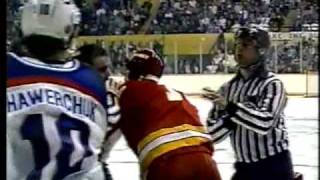 Calgary Flames  Winnipeg Jets HIGHLIGHTS Part 22 Feb3rd 1988 [upl. by Thilde]