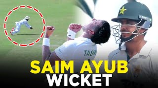 Saim Ayub Wicket  Pakistan vs Bangladesh  2nd Test Day 4 2024  PCB  M8A1K [upl. by Drofla]