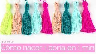 Cómo hacer borlas o flequillos en 1 minuto How to make tassels in 1 minute [upl. by Imtiaz]