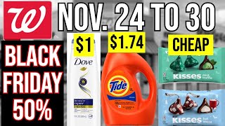 Walgreens BLACK FRIDAY DEALS  CHEAP TIDE NOV 24 to 30 [upl. by Yraccaz]