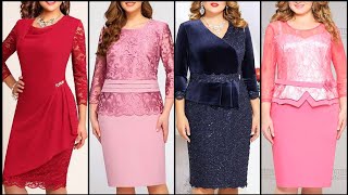 Divine amp Exotic Spendix Neck Alencon Corded Lace Fabric amp Chiffon Plus Size Formal Sheath Dresses [upl. by Jacqueline]