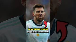 Messi quiso que el recogepelotas le diera el balón 😅 [upl. by Tega64]