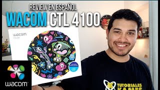 Review tableta Wacom CTL 4100 en español [upl. by Daisey]