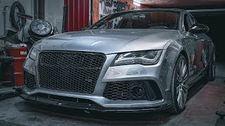 Audi A7 maxtondesign spoieler felrakása [upl. by Deth]