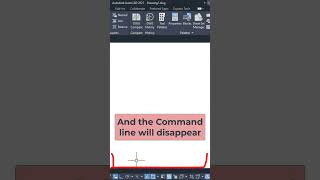 How do I turn the Command line on or off in AutoCAD shorts tutorial [upl. by Wohlen]