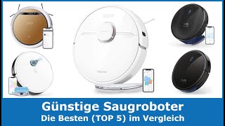 Günstige Saugroboter bis 250€ TOP 5 2024 🥇 Testsieger im Vergleich Roboterstaubsauger [upl. by Delastre248]