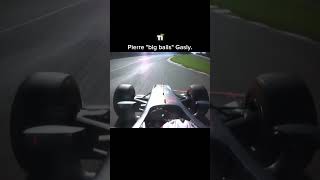 Pierre Gaslys overtake of titanium balls f1 [upl. by Aicenra]